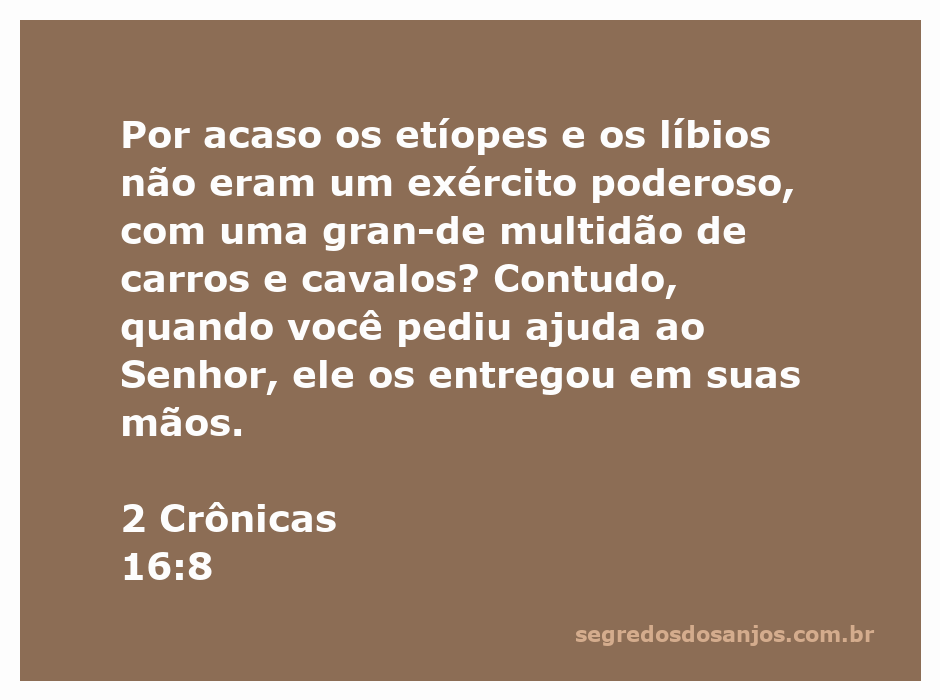 Imagem representativa da vitória de Judá sobre os etíopes e líbios, destacando a ajuda divina.