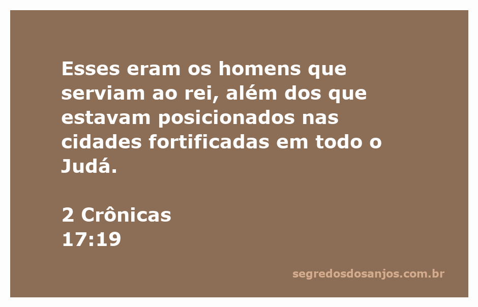 Homens servindo ao rei em Judá, representando a liderança e a organização militar da época.