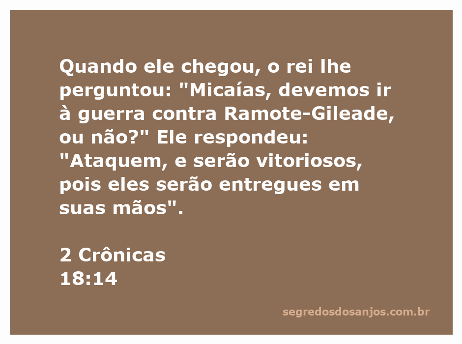 Rei consultando o profeta Micaías sobre a guerra em Ramote-Gileade.