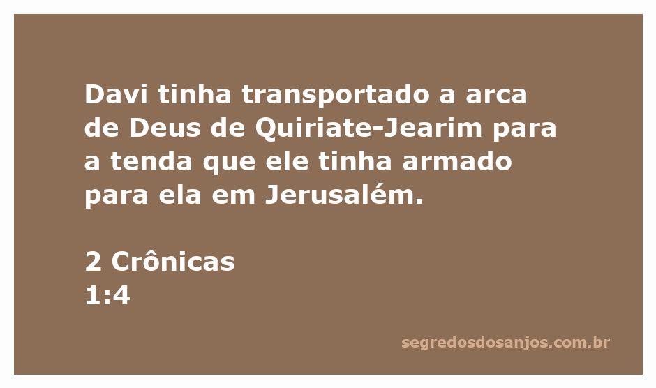 Reprodução da Arca da Aliança sendo transportada para Jerusalém por Davi