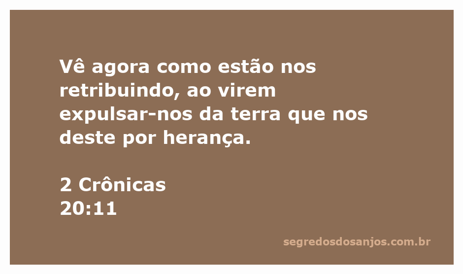 Imagem que ilustra a passagem de 2 Crônicas 20:11, refletindo a súplica do povo de Deus diante da ameaça de invasores.