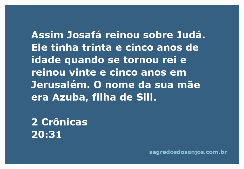 Rei Josafá de Judá, uma imagem representativa da sua era e reinado.