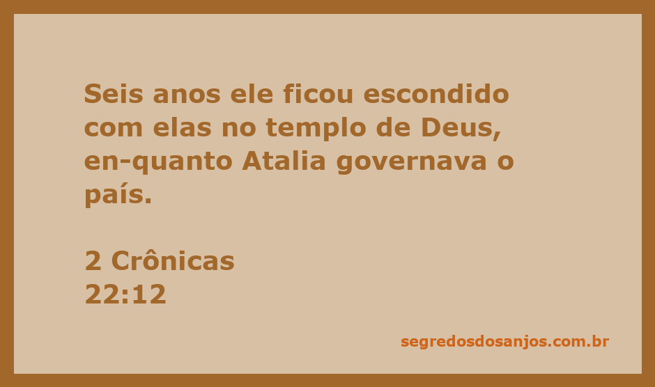 Imagem representando a proteção de Joás no templo de Deus durante o reinado de Atalia.