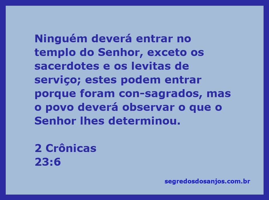 Sacerdotes e levitas no templo do Senhor, representando a consagração e o serviço sagrado.