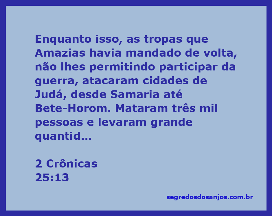 Amazias e suas tropas em batalha, com cidades de Judá ao fundo.