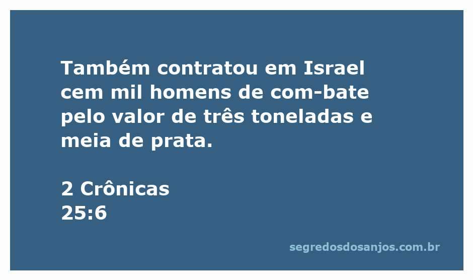 Ilustração de um rei contratando soldados em Israel com prata