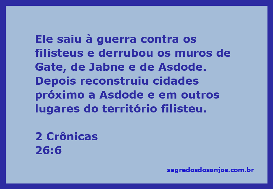 Rei Uzias liderando a batalha contra os filisteus e derrubando os muros das cidades filisteias.