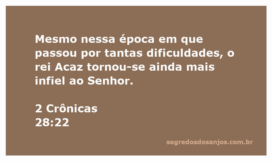 Imagem do rei Acaz, simbolizando infidelidade e dificuldades durante seu reinado em Judá.