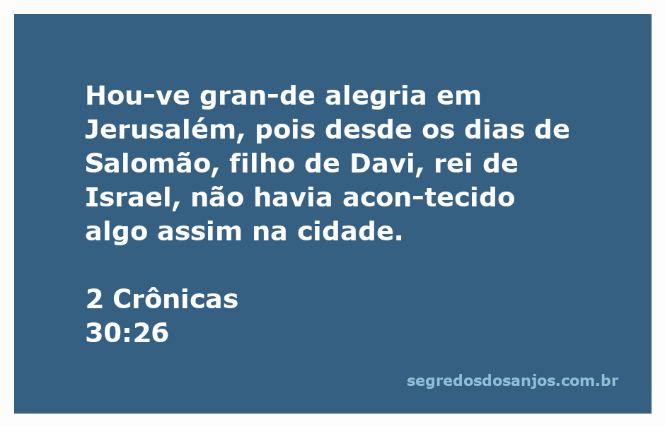 Celebration in Jerusalem reminiscent of the days of Solomon, highlighting the joy experienced during the festival.