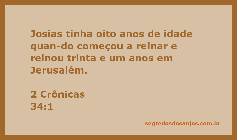 Ilustração do jovem rei Josias, que começou a reinar em Jerusalém aos oito anos.