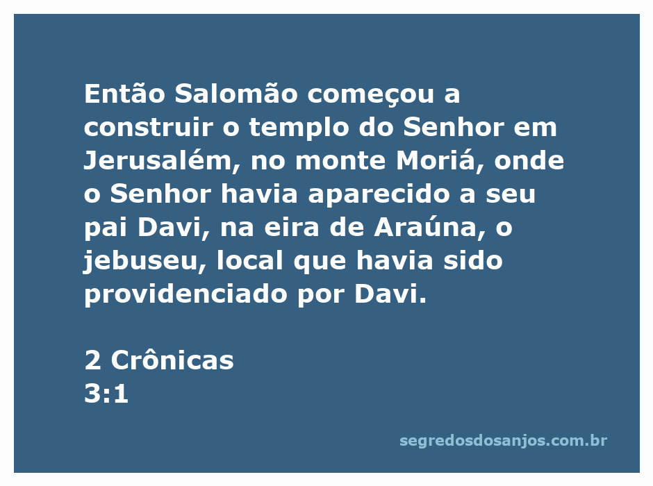 Construção do templo de Salomão em Jerusalém, no monte Moriá, um local sagrado mencionado na Bíblia.