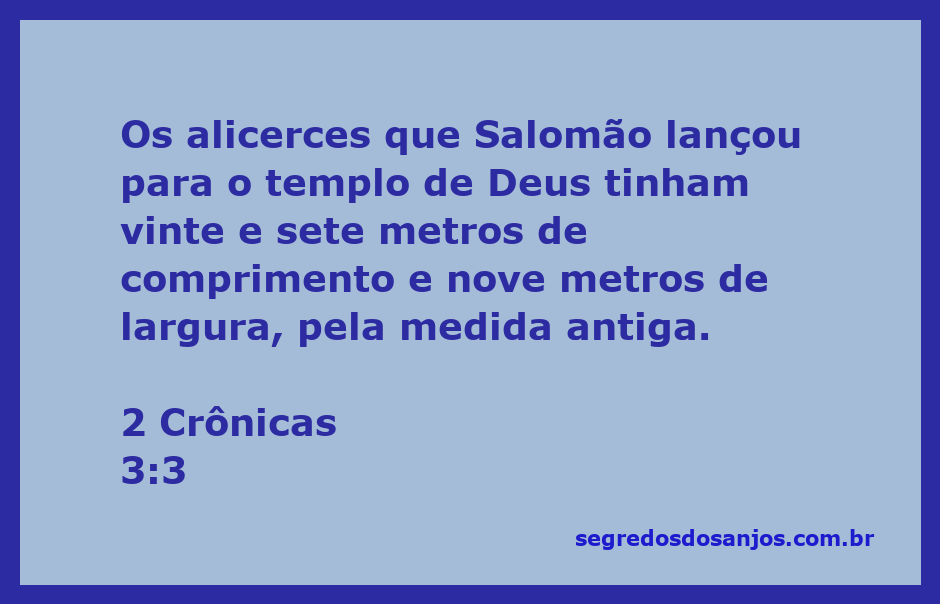 Alicerce do templo de Salomão com medidas de 27 metros de comprimento e 9 metros de largura.