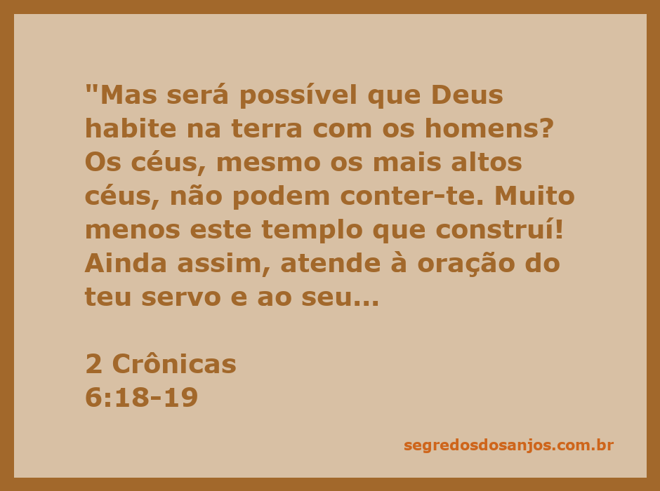 Imagem de uma pessoa orando em um templo, simbolizando a busca pela presença de Deus inspirada em 2 Crônicas 6:18-19.