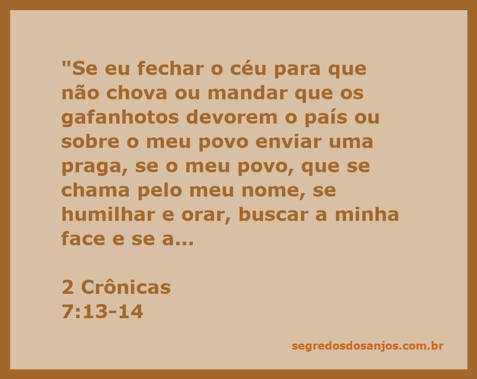 Ilustração de uma oração e arrependimento inspirada em 2 Crônicas 7:13-14, mostrando um povo buscando a face de Deus.