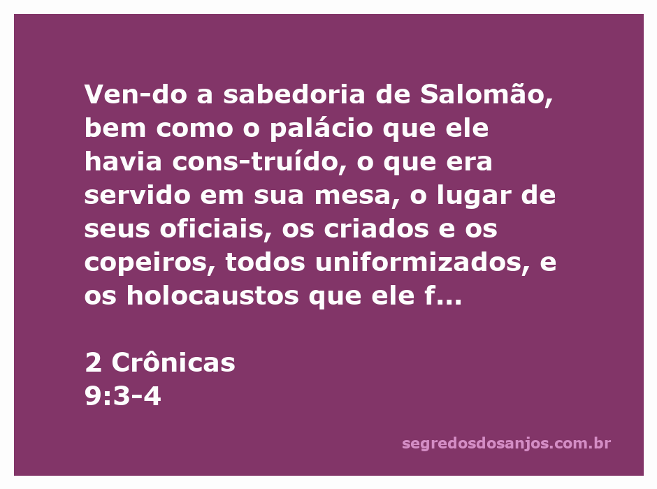 Imagem representando a Rainha de Sabá admirando a sabedoria e a riqueza de Salomão em seu palácio.