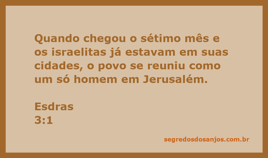 Reunião do povo israelita em Jerusalém no sétimo mês, simbolizando unidade e fé.