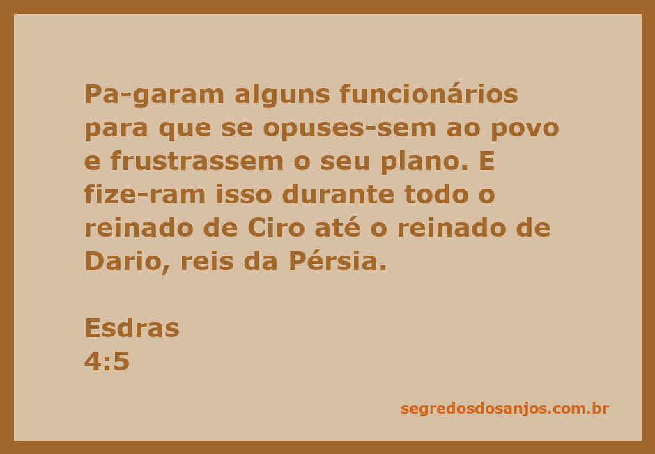 Imagem ilustrativa representando a oposição ao povo de Esdras durante o reinado de Ciro e Dario.