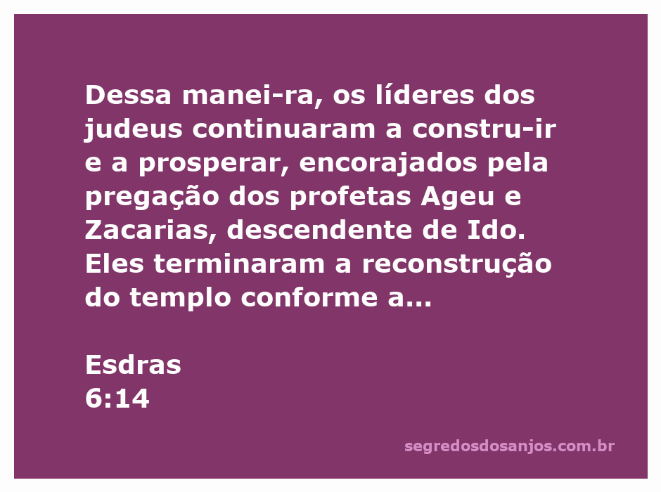 Reconstruction of the Temple in Jerusalem inspired by the prophecies of Haggai and Zechariah.