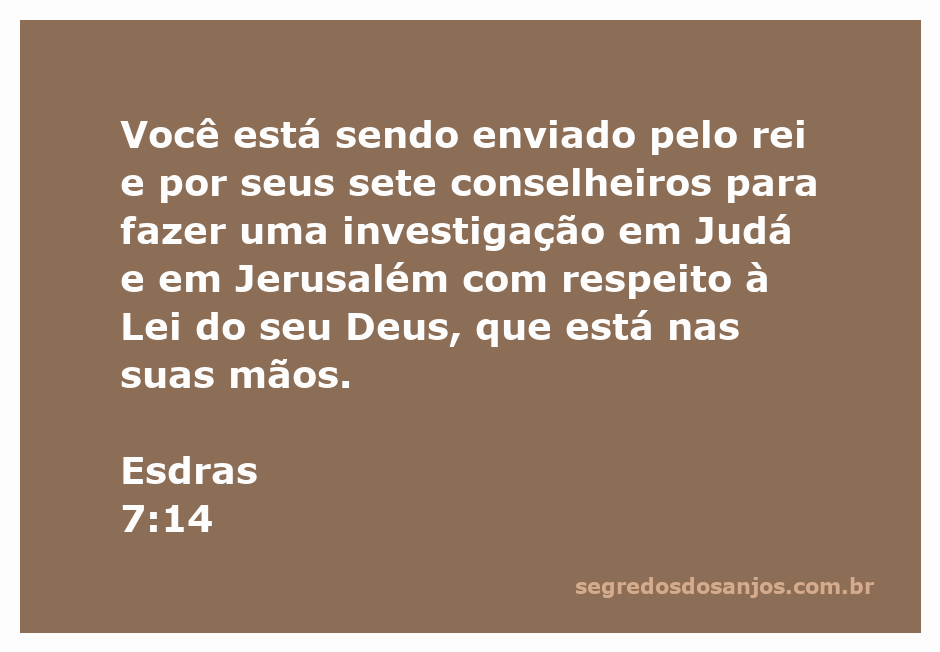 Esdras recebendo a autorização do rei para investigar a Lei de Deus em Judá e Jerusalém.