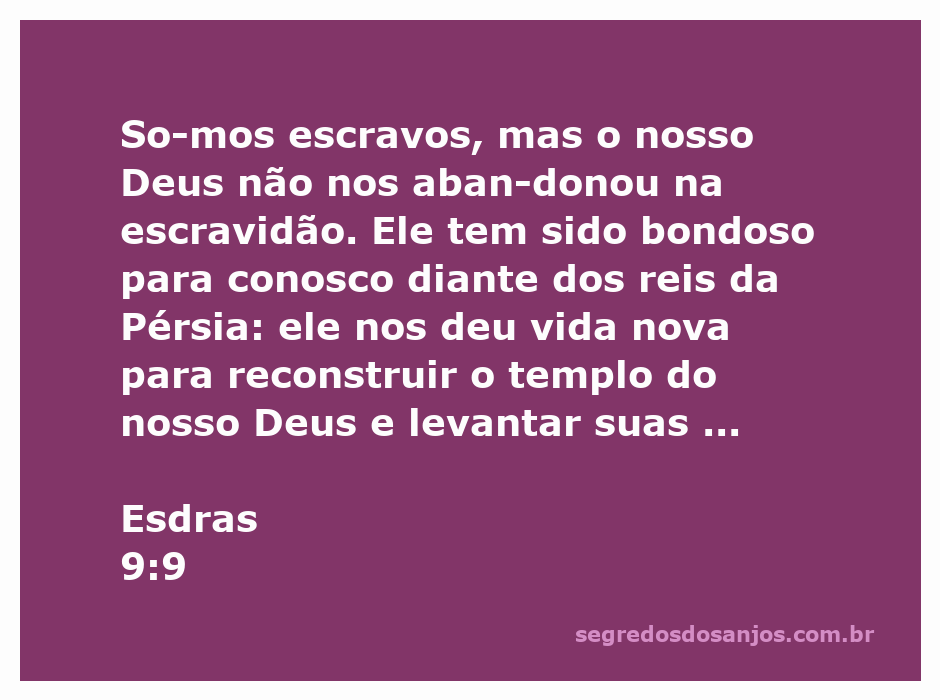 Imagem representando Esdras 9:9, destacando a bondade de Deus e a reconstrução do templo em Jerusalém.