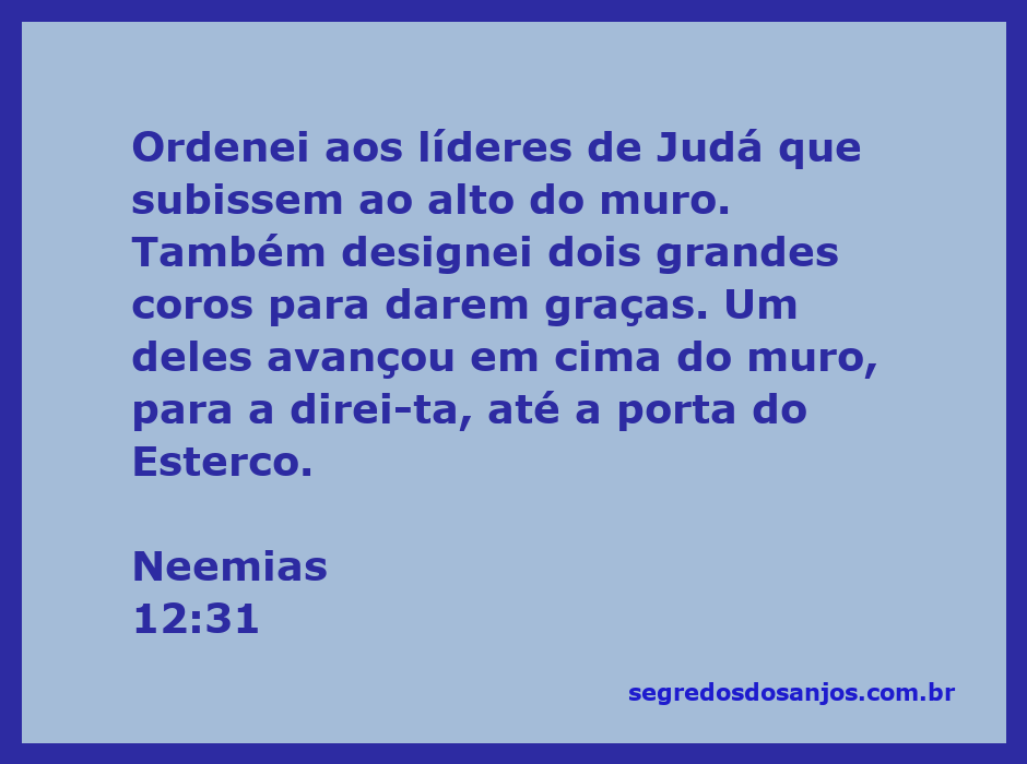 Líderes de Judá subindo ao alto do muro em Neemias 12:31, com coros de agradecimento.