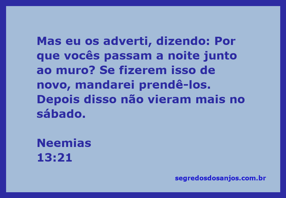 Imagem de Neemias advertindo os habitantes sobre a violação do sábado.