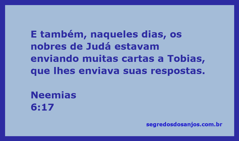 Ilustração de Neemias 6:17 mostrando nobres de Judá trocando cartas com Tobias.