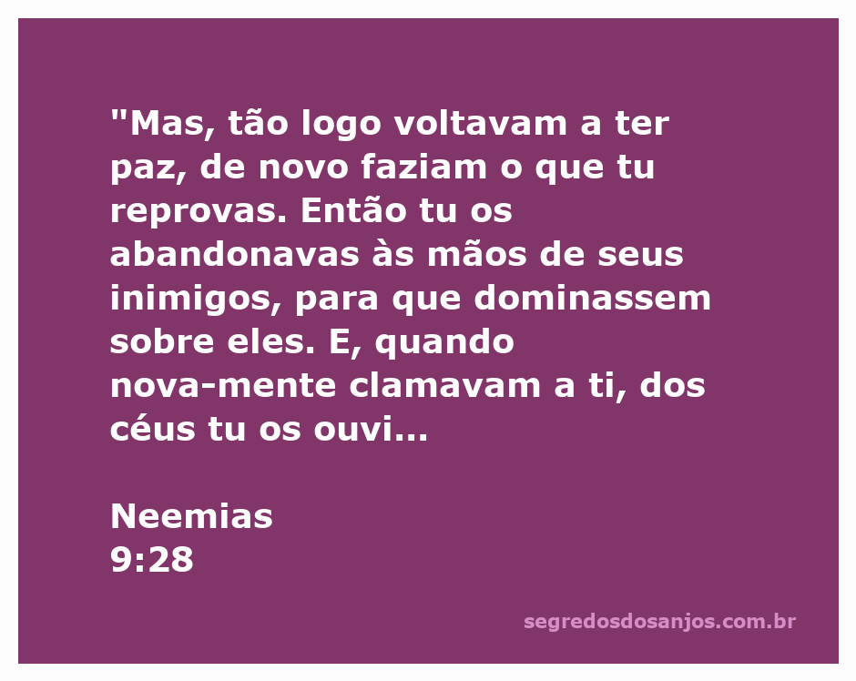Imagem ilustrativa de Neemias 9:28, representando a relação entre o povo e Deus, destacando a repetição de erros e a misericórdia divina.