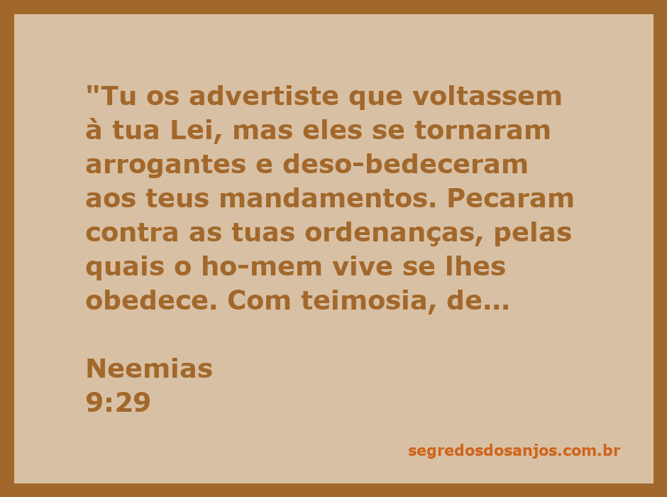 Imagem representando Neemias 9:29, destacando a desobediência do povo e a importância da obediência às leis de Deus.
