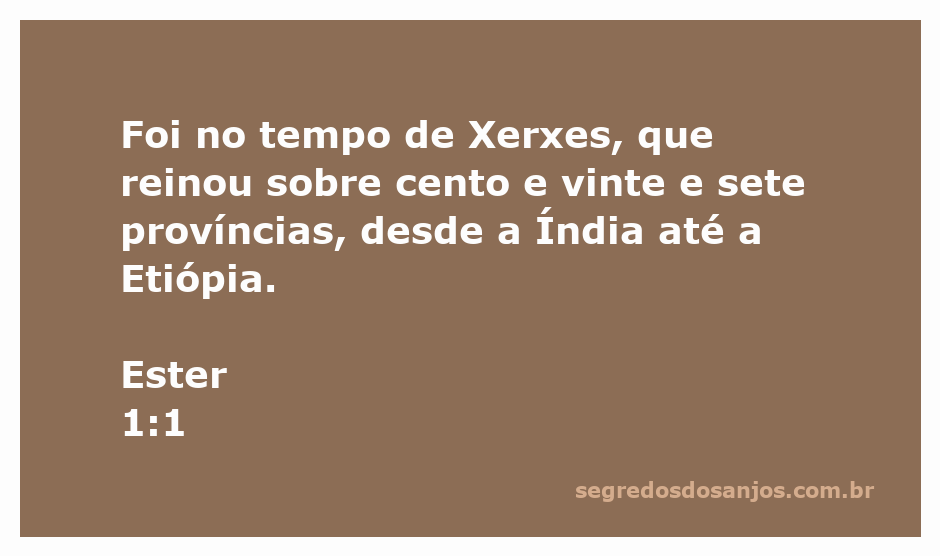 Mapa das províncias do reino de Xerxes, abrangendo da Índia até a Etiópia.
