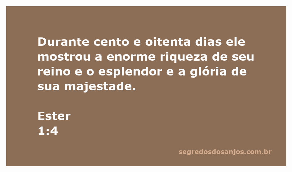 Rei mostrando a riqueza e esplendor de seu reino, inspirado em Ester 1:4