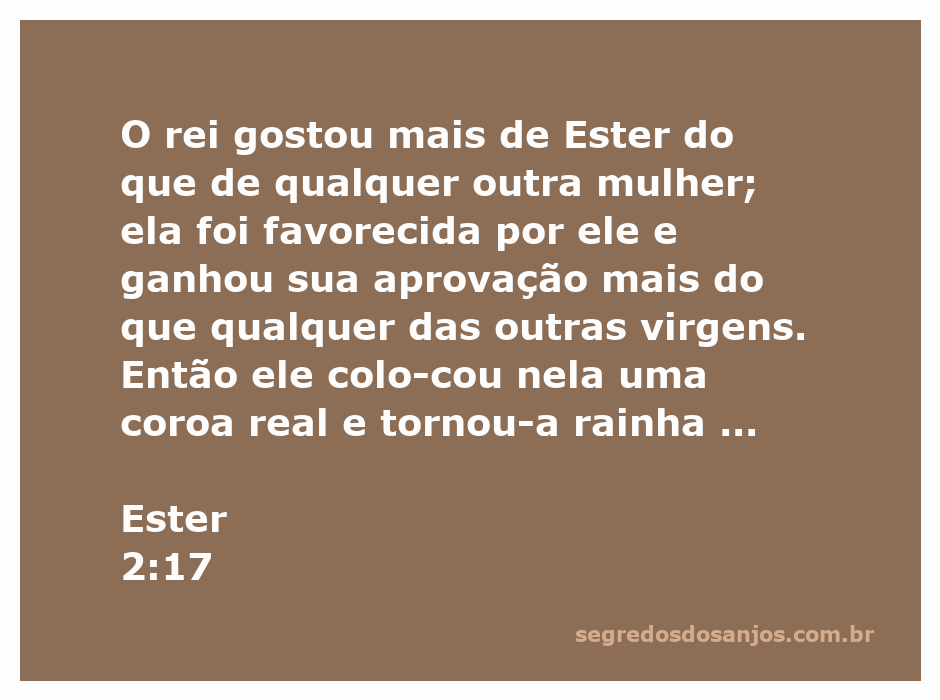 Ester sendo coroada rainha pelo rei, simbolizando sua beleza e favor em relação às outras virgens.