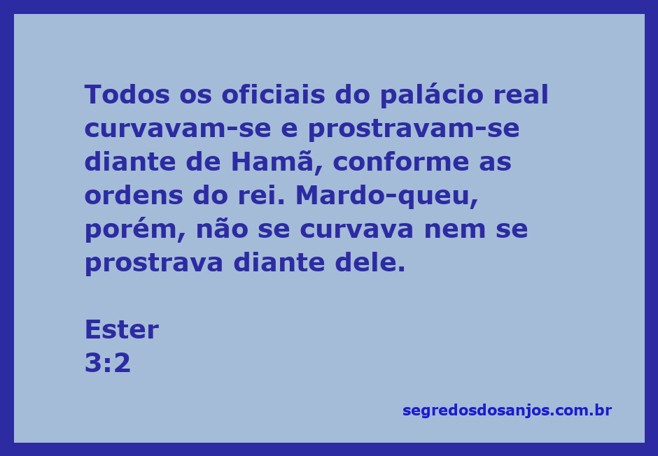 Mardoqueu se recusa a se curvar diante de Hamã no palácio real.