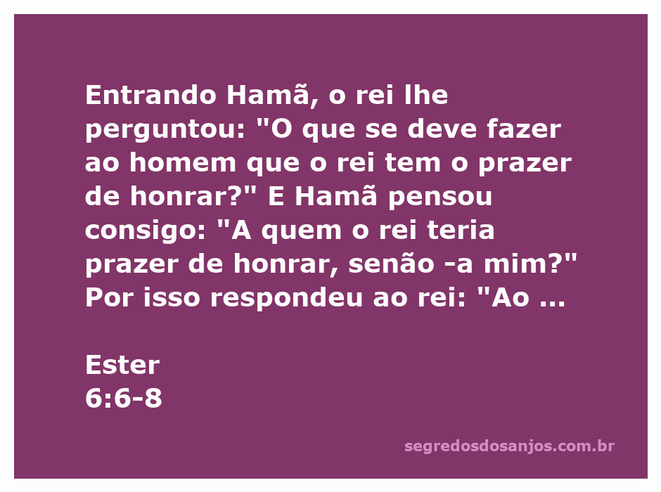 Hamã se preparando para honrar a si mesmo com o manto e o cavalo do rei