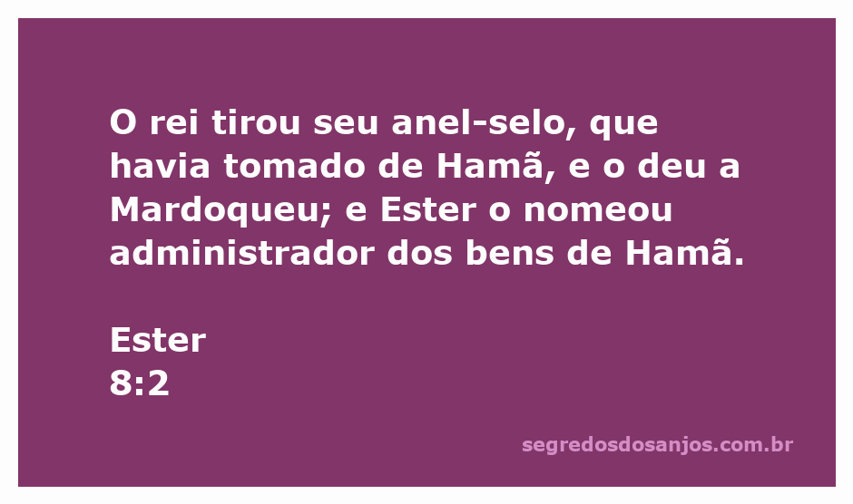 Representação artística do rei entregando seu anel-selo a Mardoqueu, simbolizando poder e autoridade.