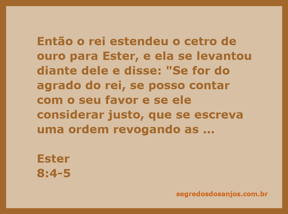 Ester diante do rei, pedindo a revogação da ordem contra os judeus.