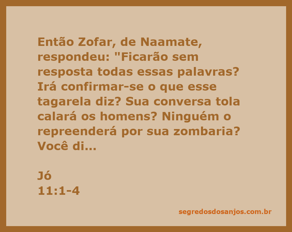 Ilustração do diálogo entre Zofar e Jó, representando a crítica e a defesa de sua fé.