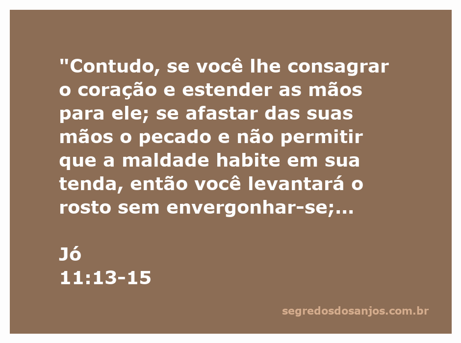 Uma ilustração de uma pessoa orando com as mãos estendidas, simbolizando a consagração e a busca por pureza espiritual, inspirada no versículo de Jó 11:13-15.