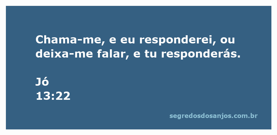Ilustração do versículo Jó 13:22, onde Deus convida ao diálogo e à reflexão.