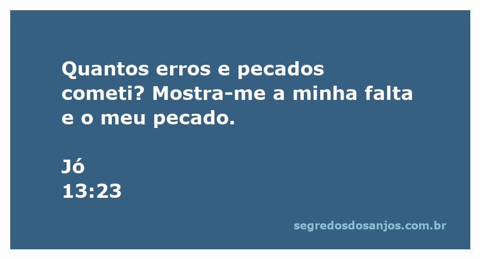 Imagem representando a introspecção e a busca por perdão, inspirada em Jó 13:23.