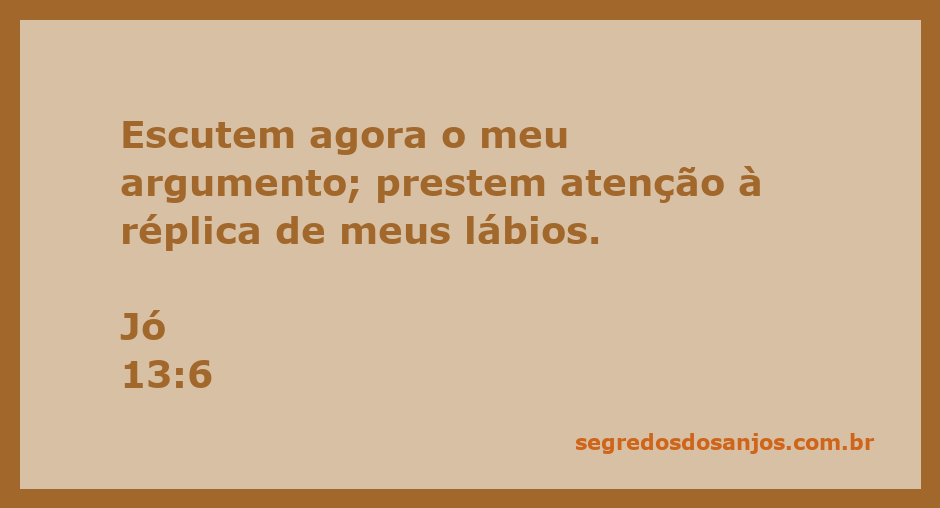 Imagem representativa da reflexão de Jó sobre a importância de ouvir seus argumentos.