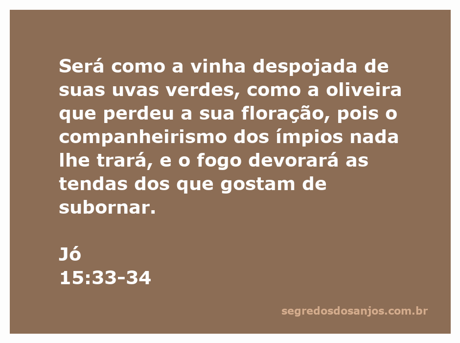 Imagem representativa de uma vinha despojada e uma oliveira sem flores, simbolizando a perda e a corrupção.