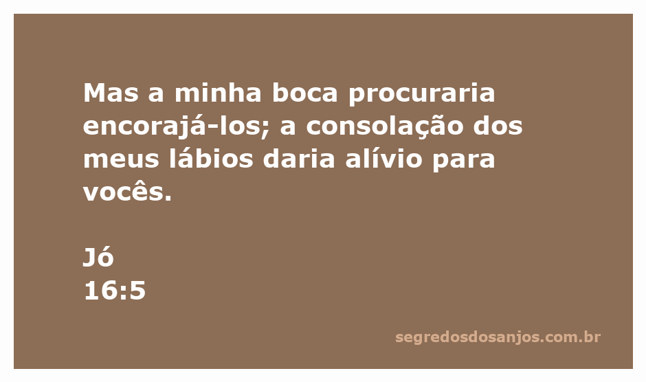 Imagem de uma pessoa oferecendo palavras de encorajamento e consolo, inspirada pelo versículo de Jó 16:5.
