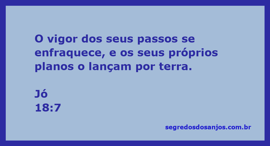 Imagem ilustrativa de uma pessoa tropeçando, simbolizando a fraqueza dos planos e o enfraquecimento do vigor.