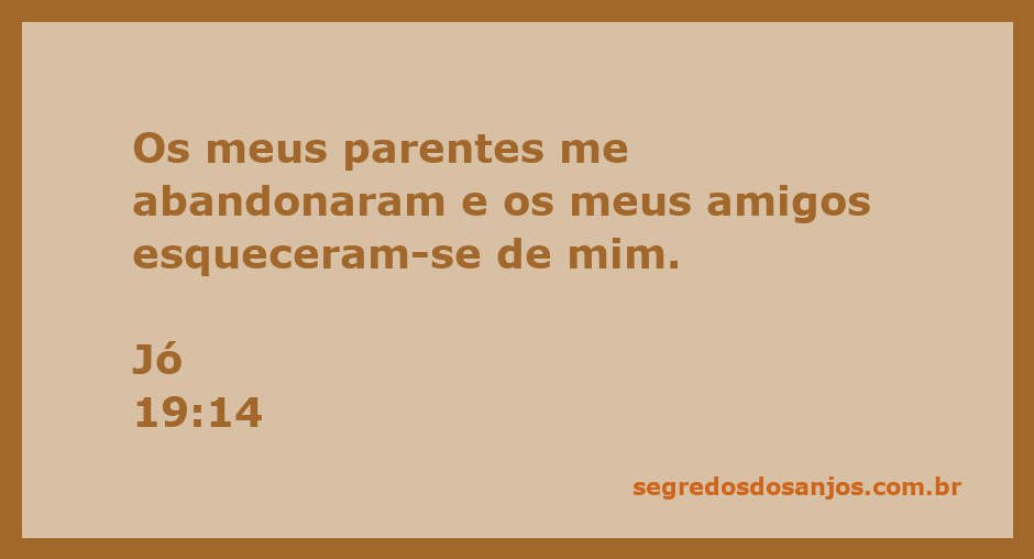 Imagem que representa o sentimento de abandono e esquecimento expressos em Jó 19:14.