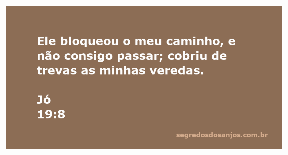 Imagem representando a passagem de Jó 19:8, simbolizando bloqueios e caminhos escuros.