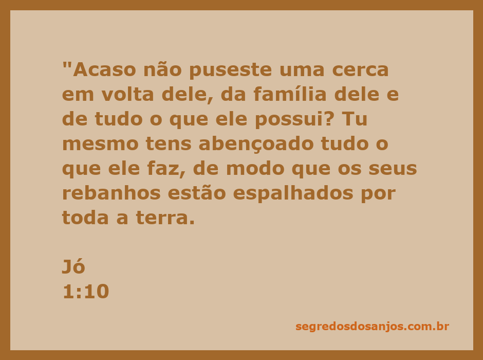 Imagem representativa de Jó sob a proteção divina, simbolizando a cerca espiritual ao redor de sua vida e posses.