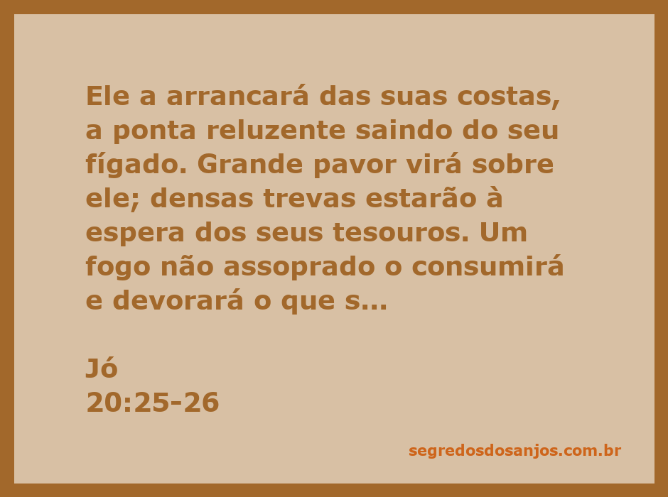 Ilustração de um homem enfrentando a fúria de um fogo não assoprado, simbolizando o juízo divino conforme descrito em Jó 20:25-26.