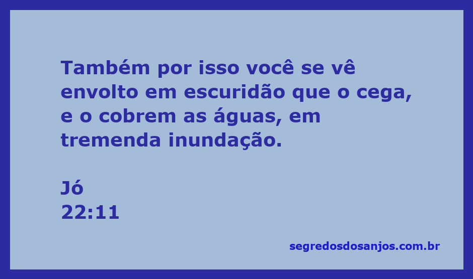 Imagem representativa da escuridão e inundação descritas em Jó 22:11, simbolizando dificuldades e desafios.