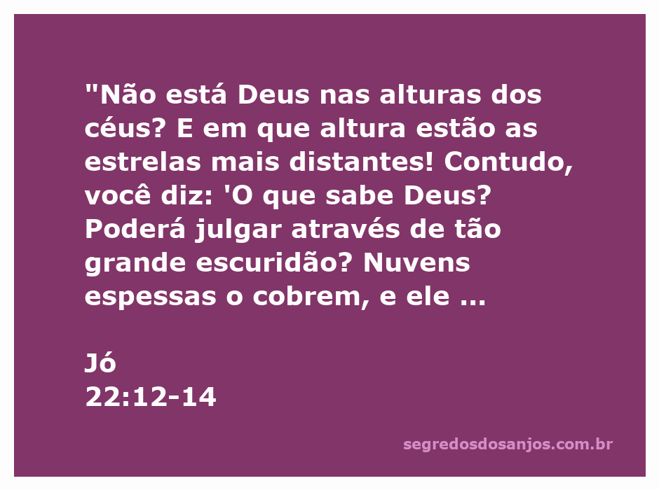 Imagem representando a vastidão do céu estrelado com nuvens escuras, simbolizando a reflexão sobre a onisciência de Deus conforme Jó 22:12-14.